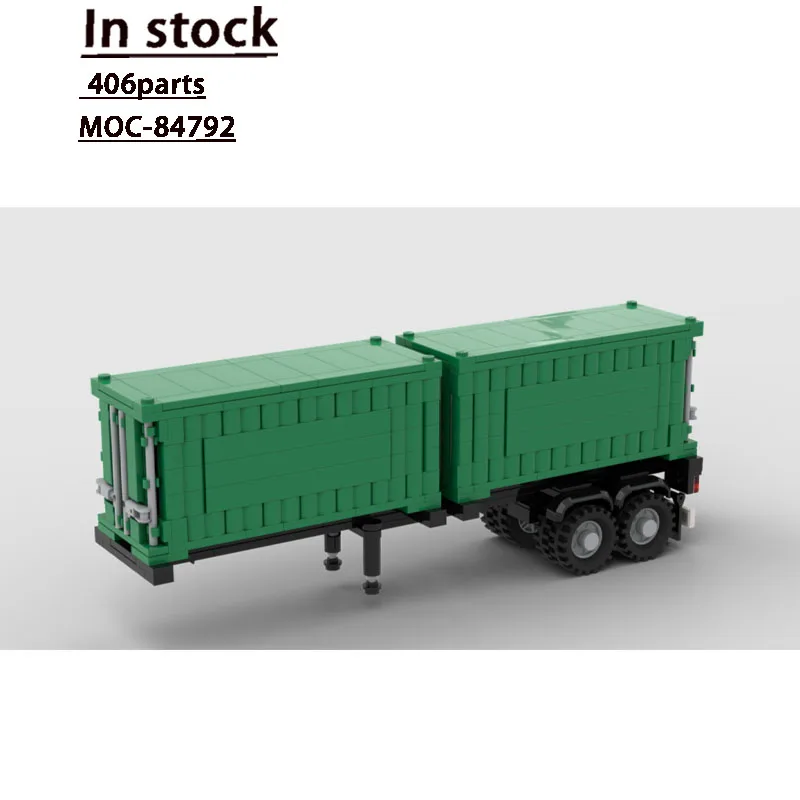 MOC-84792 City Classic Container Trailer Building Block Model, 406 Parts, Toy Gift for Boys, Children, Birthday, and Christmas
MOC-84792 City Classic Container Trailer Building Block Model, 406 Parts, Toy Gift for Boys, Children, Birthday, and Christmas