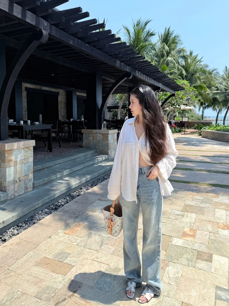 Mi Blue Cow 347S Прямые джинсы женские утягивающие классические американские повседневные широкие брюки с высокой талией осенний сезон
Mi Blue Cow 347S Прямые джинсы женские утягивающие классические американские повседневные широкие брюки с высокой талией осенний сезон