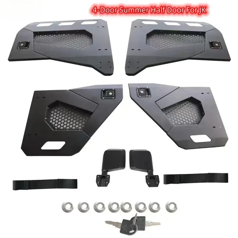 4-Door Summer Tubular Half Doors Unlimited Front & Rear Doors With Side View Mirror For Jeep Wrangler JK 2007-2018 K007 NTRIX
4-Door Summer Tubular Half Doors Unlimited Front & Rear Doors With Side View Mirror For Jeep Wrangler JK 2007-2018 K007 NTRIX