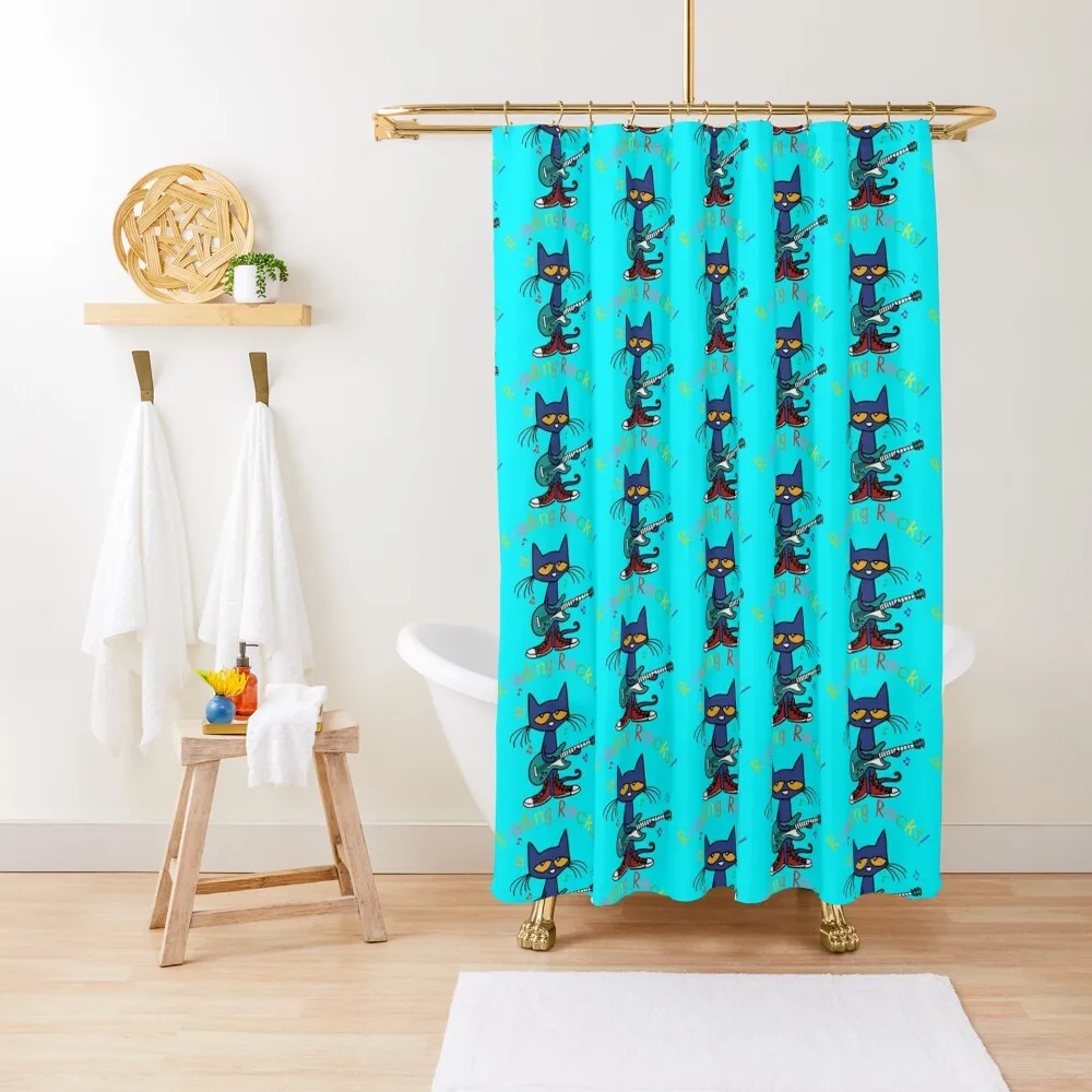 Reading rock pete the cat Shower Curtain Toilet Accessories Bathroom Waterproof Shower For The Bathroom Curtain 
Reading rock pete the cat Shower Curtain Toilet Accessories Bathroom Waterproof Shower For The Bathroom Curtain