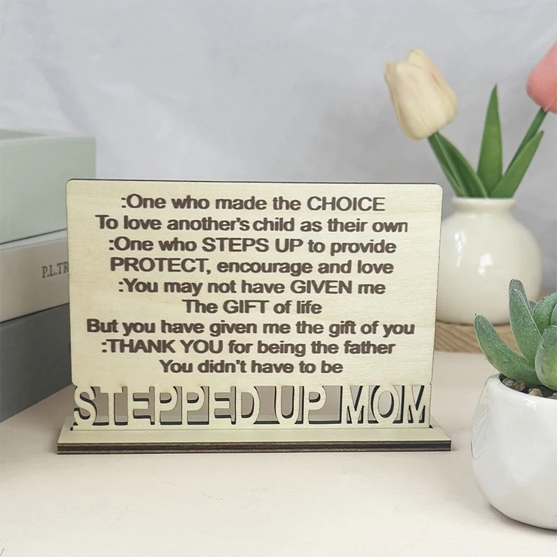 Stepped Up Mom Definition Wooden Standing Sign Plaque Mother's Day Gift Ornament Birthday Gift Thank You Gifts Meaningful Gifts
Stepped Up Mom Definition Wooden Standing Sign Plaque Mother's Day Gift Ornament Birthday Gift Thank You Gifts Meaningful Gifts