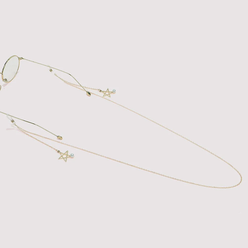 Pearl Star Pendant Metal Eyeglass Chain Anti Slip Adjustable Sunglasses Chain for Women Eyeglass Necklace Glasses Strap
Pearl Star Pendant Metal Eyeglass Chain Anti Slip Adjustable Sunglasses Chain for Women Eyeglass Necklace Glasses Strap