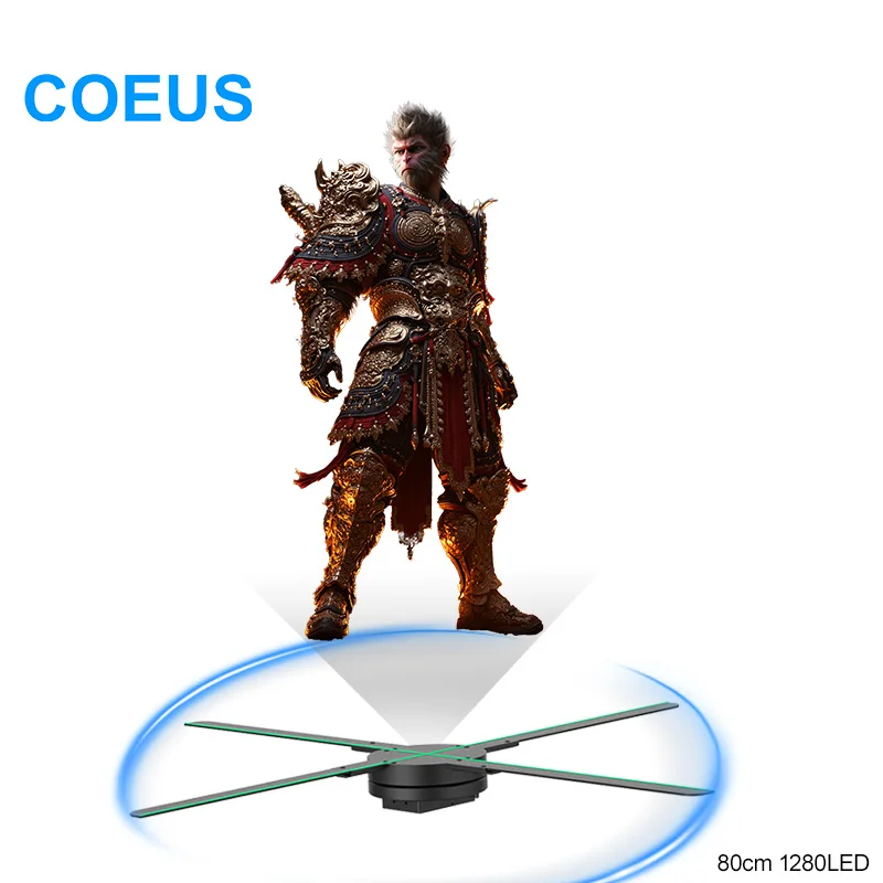 COEUS 80cm 1280 LED Splice Video Indoor/Outdoor 3D Hologram Fan 3D Holographic Fans Education OEM Supplier For Showroom
COEUS 80cm 1280 LED Splice Video Indoor/Outdoor 3D Hologram Fan 3D Holographic Fans Education OEM Supplier For Showroom