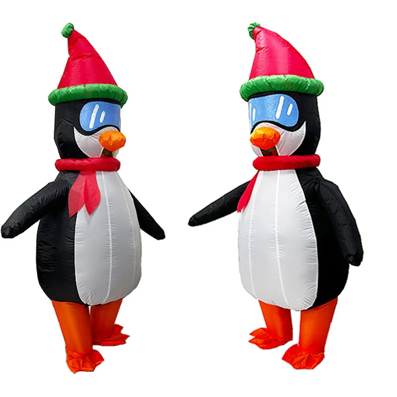 Christmas Wearing Red Hat Penguin Inflatable Suit Festival Party Cartoon Doll Costume Stage Performance Cosplay Clothing Prop
Christmas Wearing Red Hat Penguin Inflatable Suit Festival Party Cartoon Doll Costume Stage Performance Cosplay Clothing Prop