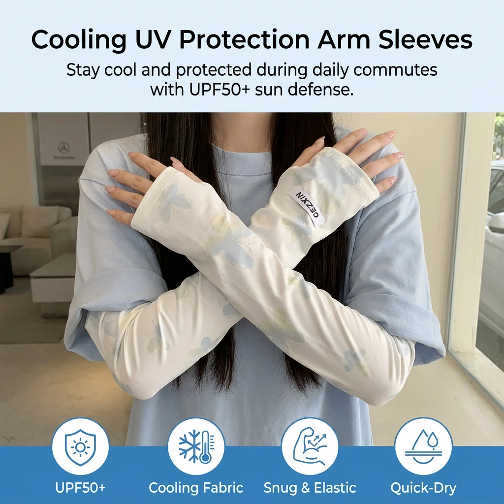 1 Pair Sun Protection Sleeves Cooling Ice Silk Fabric for Driving Women's UV Arm Covers Breathable UPF50+ Summer Gear
1 Pair Sun Protection Sleeves Cooling Ice Silk Fabric for Driving Women's UV Arm Covers Breathable UPF50+ Summer Gear