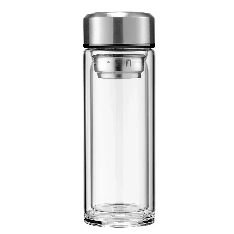 360ml Double Walled Tea Bottle High Grade Glass Water Bottle Portable Gift Tea Cup Glass Bottle
360ml Double Walled Tea Bottle High Grade Glass Water Bottle Portable Gift Tea Cup Glass Bottle