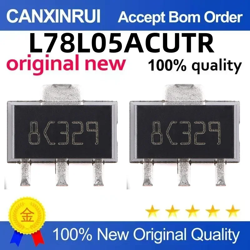 (5-100 pieces) L78L05ACUTR L78L05ABUTR silk screen 8C * * SOT-89 5V linear regulator chip IC
(5-100 pieces) L78L05ACUTR L78L05ABUTR silk screen 8C * * SOT-89 5V linear regulator chip IC