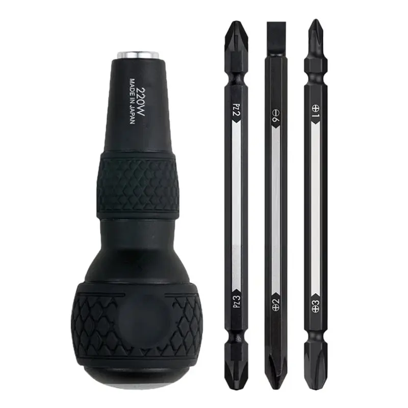 ABKP-Gourd Shank Set, For BALL GRIP 0.64 Cm Hexagon Bit Interchangeable Screwdriver, 3-Piece Bit Tool Set
ABKP-Gourd Shank Set, For BALL GRIP 0.64 Cm Hexagon Bit Interchangeable Screwdriver, 3-Piece Bit Tool Set