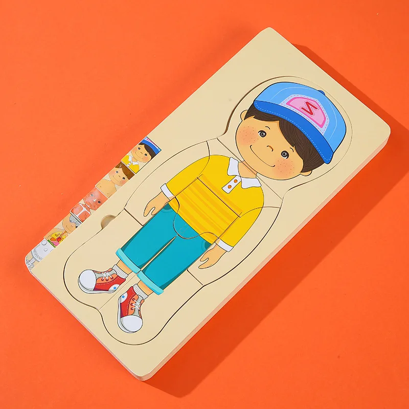 Пазл «человеческие органы» для мальчиков и девочек, многослойный Набор для раннего развития, деревянные игрушки Монтессори, подарок, познавательная структура человека
Пазл «человеческие органы» для мальчиков и девочек, многослойный Набор для раннего развития, деревянные игрушки Монтессори, подарок, познавательная структура человека