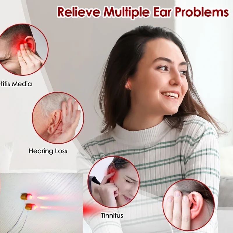 Ear Laser Therapy 650nm Portable USB Red Light Ear Therapy Device Tinnitus LLLT Physiotherapy Otitis Media Deafness Treatment
Ear Laser Therapy 650nm Portable USB Red Light Ear Therapy Device Tinnitus LLLT Physiotherapy Otitis Media Deafness Treatment