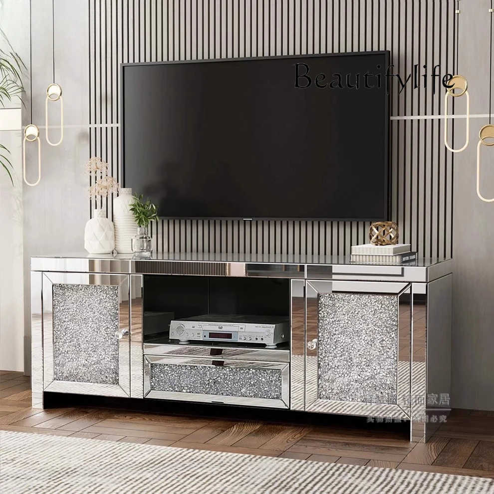 Европейский шкаф для телевизора Современная спальня Гостиная Бытовая маленькая квартира Стеклянное зеркало Боковой шкаф для телевизора
Европейский шкаф для телевизора Современная спальня Гостиная Бытовая маленькая квартира Стеклянное зеркало Боковой шкаф для телевизора