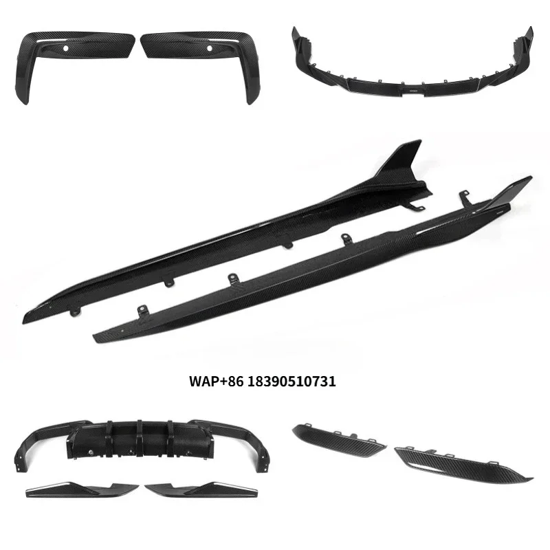 Rear Bumper Side Skirts Front Lip Canards Splitters Diffuser for M8 F91 F92 F93 2020-IN Dry Carbon Fiber SQ Style Body Kits
Rear Bumper Side Skirts Front Lip Canards Splitters Diffuser for M8 F91 F92 F93 2020-IN Dry Carbon Fiber SQ Style Body Kits