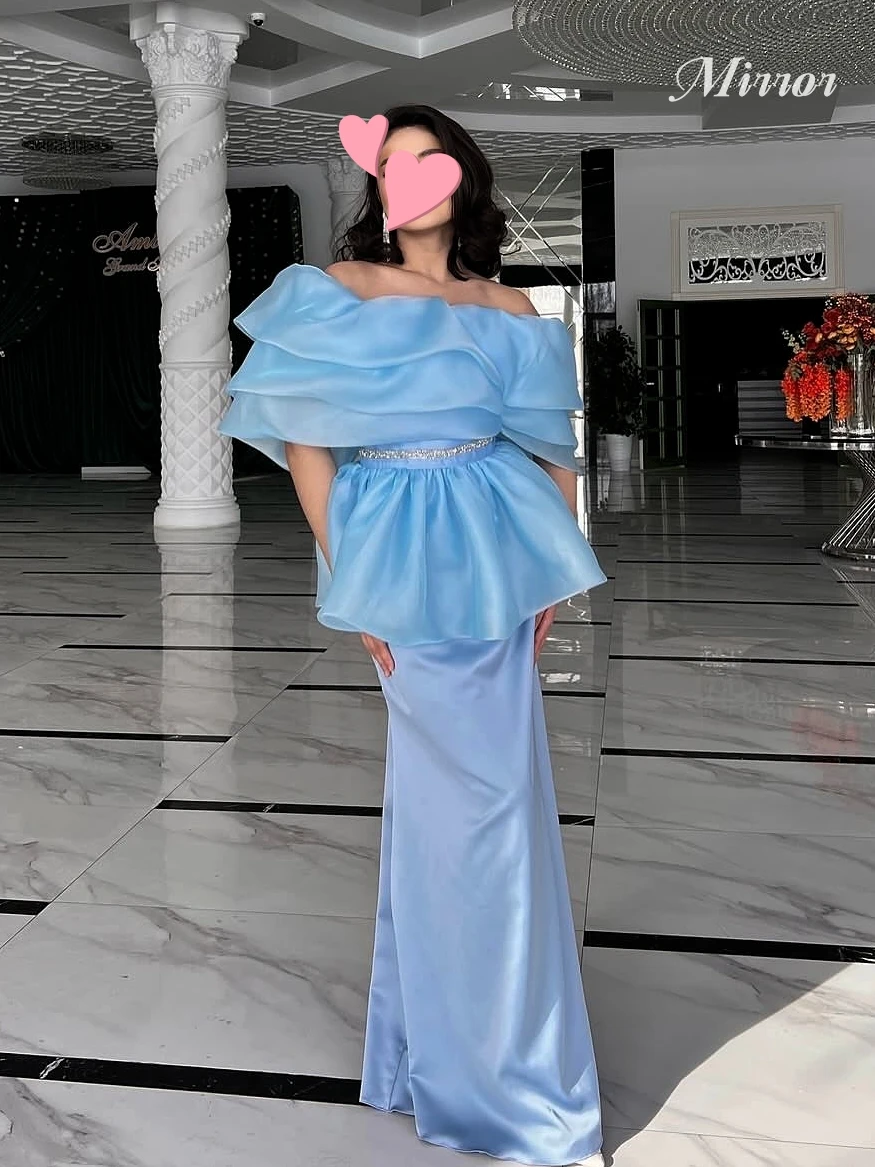 Mirror Dress Elegant Vintage Sweet Blue Beads Boat Neck Stylish Summer Customize Formal Occasion Prom Dress Evening Party Gowns
Mirror Dress Elegant Vintage Sweet Blue Beads Boat Neck Stylish Summer Customize Formal Occasion Prom Dress Evening Party Gowns