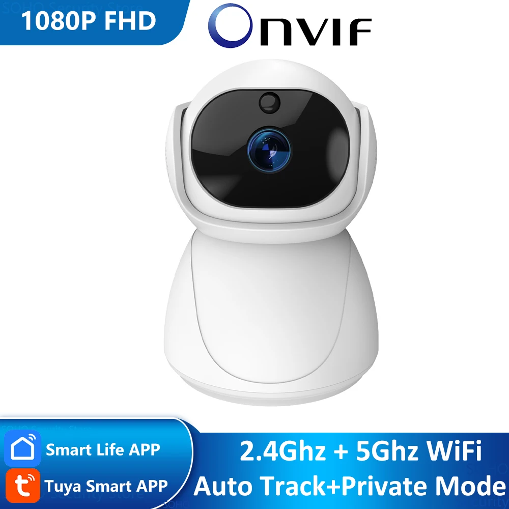 Tuya Smart 1080P 5Ghz WiFi Auto Tracking Sound Detect Security CCTV Video Baby Monitor Indoor Wireless IP Camera ONVIF
Tuya Smart 1080P 5Ghz WiFi Auto Tracking Sound Detect Security CCTV Video Baby Monitor Indoor Wireless IP Camera ONVIF