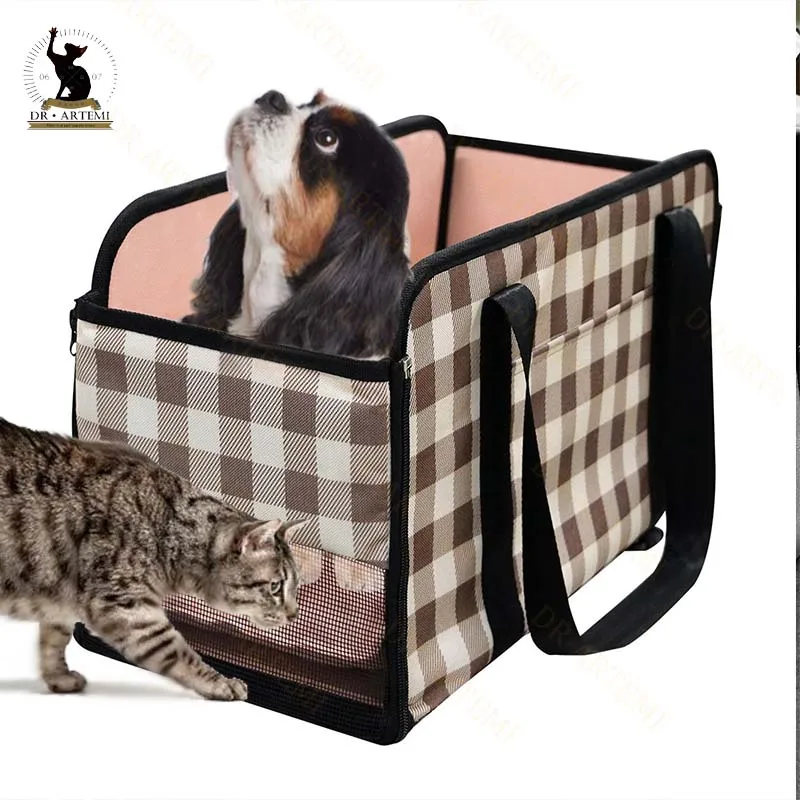 Portable Cat Dog Travel Bed, Car Safety Pet Seat, Oxford, Waterproof, Fashion Transport Dog Carrier Bag for Small Do
Portable Cat Dog Travel Bed, Car Safety Pet Seat, Oxford, Waterproof, Fashion Transport Dog Carrier Bag for Small Do