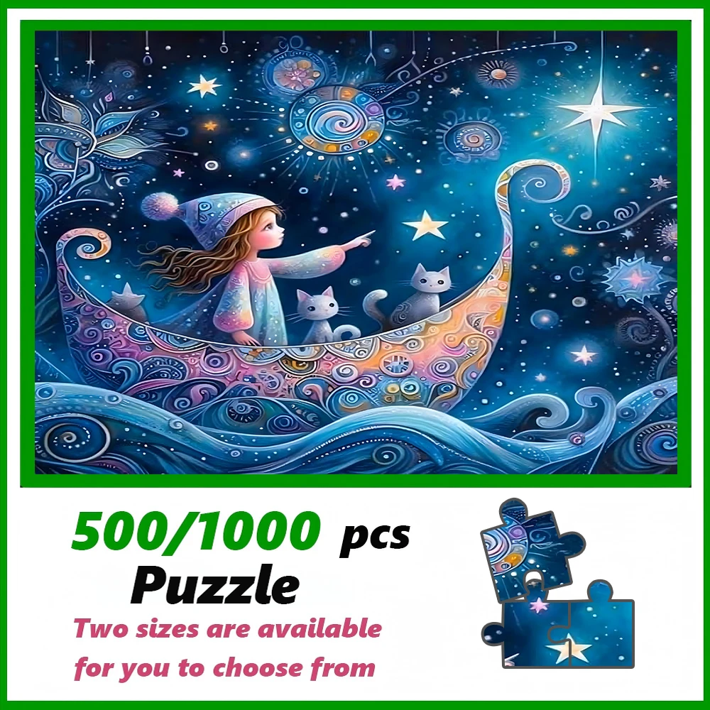 A high-quality 500/1000-piece puzzle, perfect for adults, is a fun family game that helps relieve stress and is great for birthd
A high-quality 500/1000-piece puzzle, perfect for adults, is a fun family game that helps relieve stress and is great for birthd