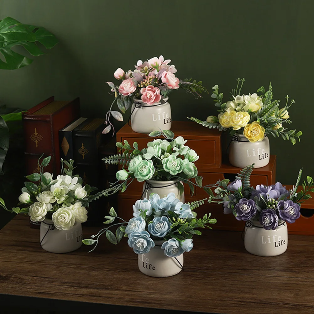 Lifelike Artificial Flower Bonsai for Home Decor Elegant Table Setting Creative Gift No Watering Simulated Flower Bonsai
Lifelike Artificial Flower Bonsai for Home Decor Elegant Table Setting Creative Gift No Watering Simulated Flower Bonsai