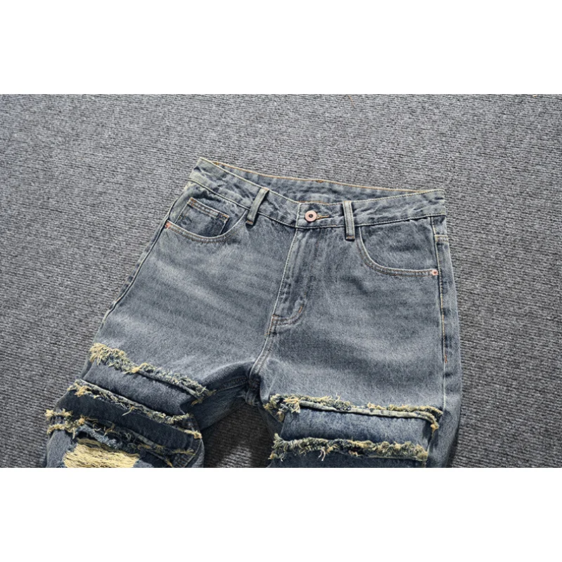 American fashion brand retro nostalgic loose straight leg ripped jeans for men, street ruff and stylish wide leg pants
American fashion brand retro nostalgic loose straight leg ripped jeans for men, street ruff and stylish wide leg pants