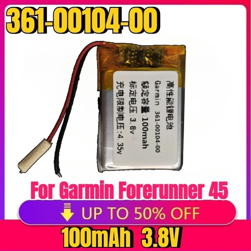New High quality Smart watch Battery 361-00104-00 361-00104-20 For Garmin Forerunner 45 100mAh High Capacity Batterie
New High quality Smart watch Battery 361-00104-00 361-00104-20 For Garmin Forerunner 45 100mAh High Capacity Batterie