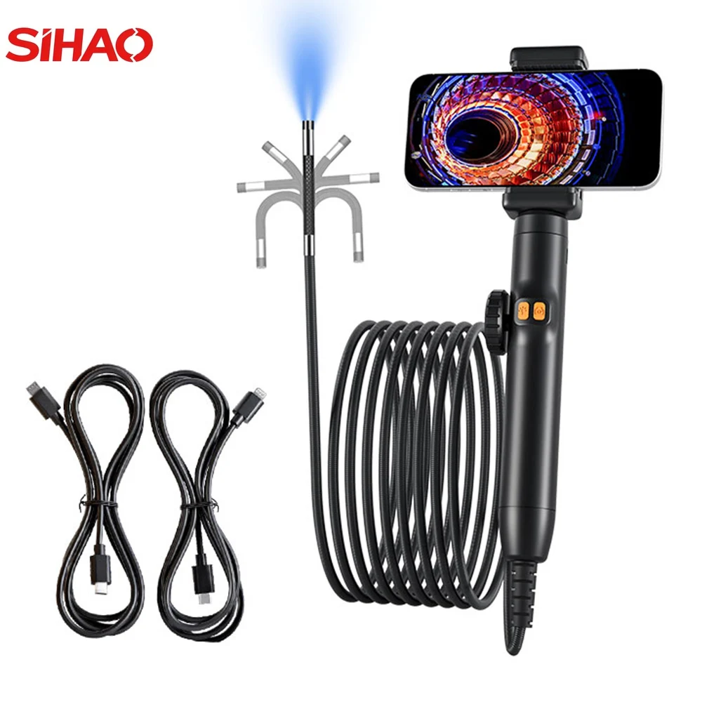SIHAO 360 ° Rotating Borescope, Endoscope with Light, 1080P Camera, 6mm Waterproof Probe, Endoscope with Android/iOS Phone
SIHAO 360 ° Rotating Borescope, Endoscope with Light, 1080P Camera, 6mm Waterproof Probe, Endoscope with Android/iOS Phone