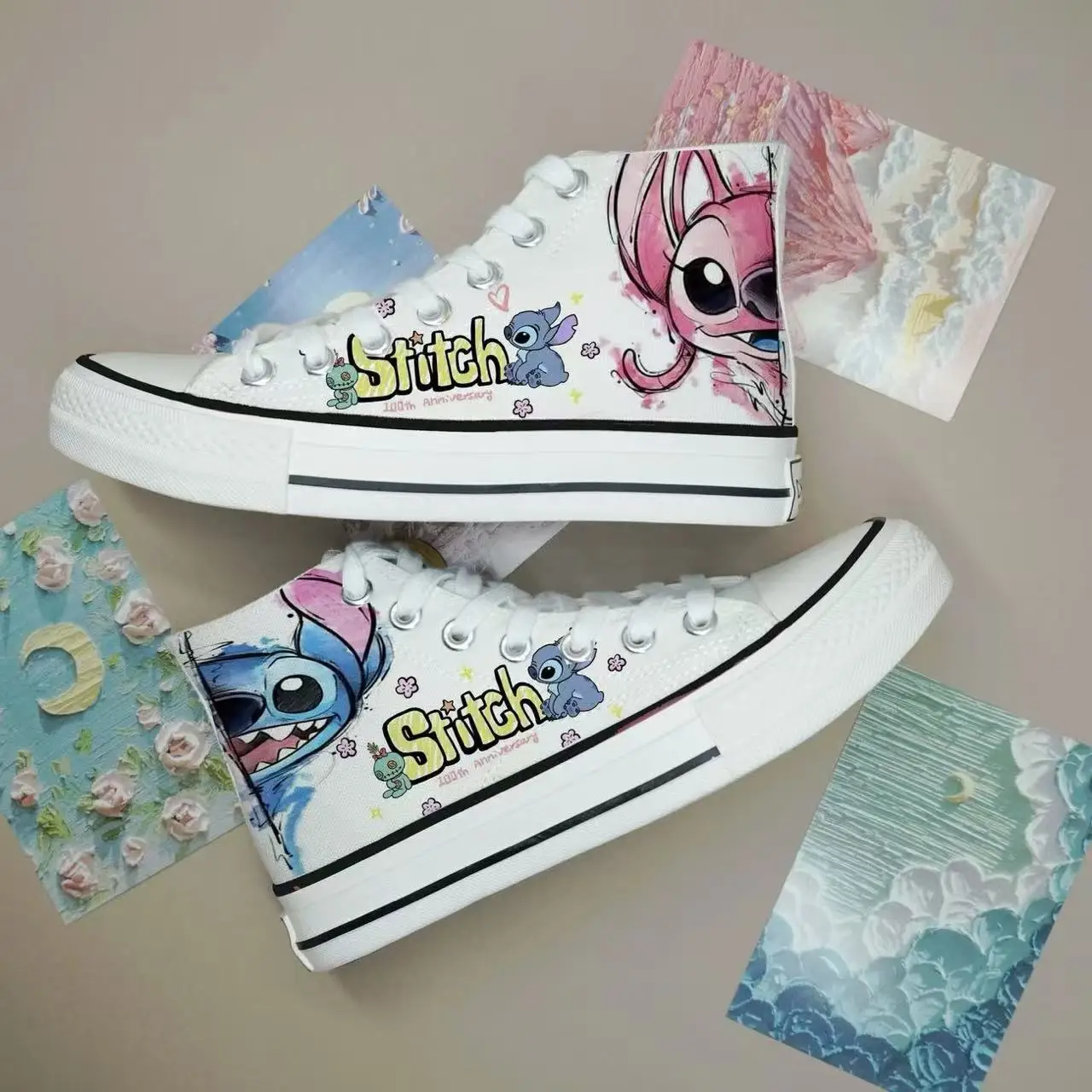 Lilo Stitch new plus size High Top Canvas Shoes Man Sneakers 2025 autumn Student hello kitty Cartoon women girl Casual Shoes
Lilo Stitch new plus size High Top Canvas Shoes Man Sneakers 2025 autumn Student hello kitty Cartoon women girl Casual Shoes