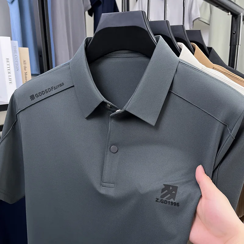New 2025 Men's Shirt Short Sleeve Ice Silk Printed Fashionable Turn-down Collar T-shirt Casual Polyester Fiber Daily Wear
New 2025 Men's Shirt Short Sleeve Ice Silk Printed Fashionable Turn-down Collar T-shirt Casual Polyester Fiber Daily Wear