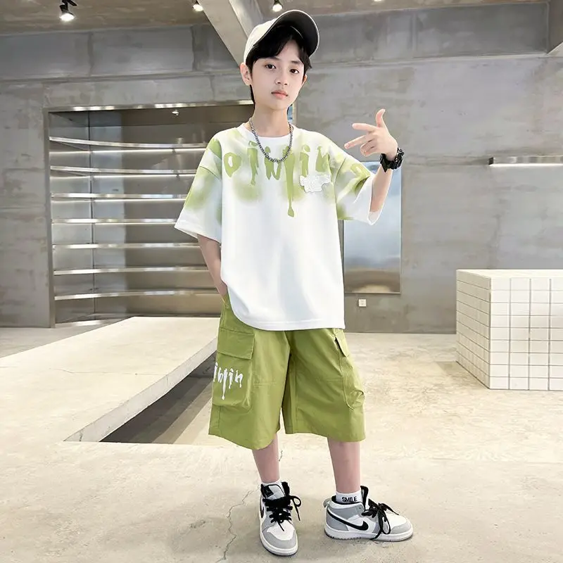 Printed Short Sleeve 2025 Children's Clothing Outdoor 7 12 Years Sets Top Bottom Clothes Set Shorts for Boy Child Boys' T-shirt
Printed Short Sleeve 2025 Children's Clothing Outdoor 7 12 Years Sets Top Bottom Clothes Set Shorts for Boy Child Boys' T-shirt