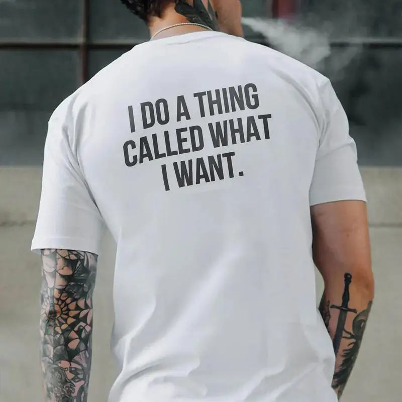 T-shirt I DO A THING CALLED WHAT I WANT Modern Style, Funny Tee Studio Graphics Men's Wear, Streetwear T-shirt
T-shirt I DO A THING CALLED WHAT I WANT Modern Style, Funny Tee Studio Graphics Men's Wear, Streetwear T-shirt