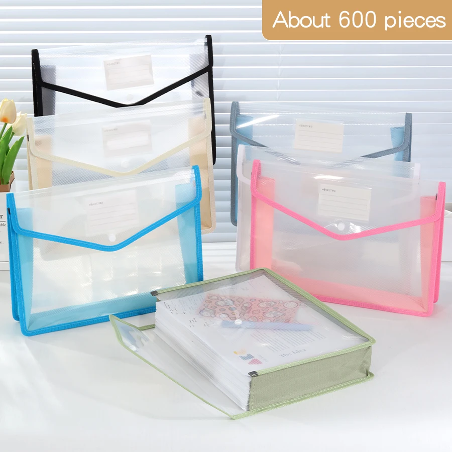 1Pcs Thickened Transparent A4 File Bag Button Large Capacity Student Exam Paper Organizer Waterproof Document Pouch for Tutoring
1Pcs Thickened Transparent A4 File Bag Button Large Capacity Student Exam Paper Organizer Waterproof Document Pouch for Tutoring