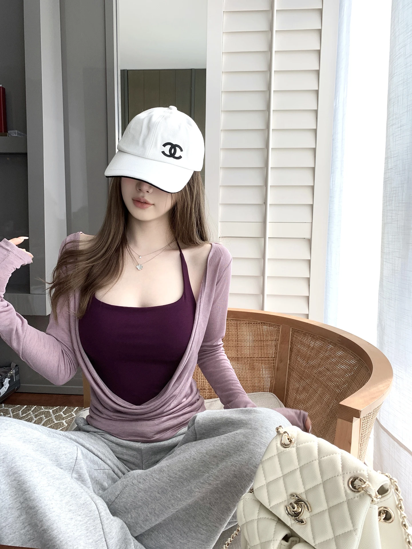 Pure Desire Sle Women's Long Sve T-irt Silk V-Ne Spring Sexy Spicy Girl Top Loose Fit Polyester And Lyocell Blend
Pure Desire Sle Women's Long Sve T-irt Silk V-Ne Spring Sexy Spicy Girl Top Loose Fit Polyester And Lyocell Blend