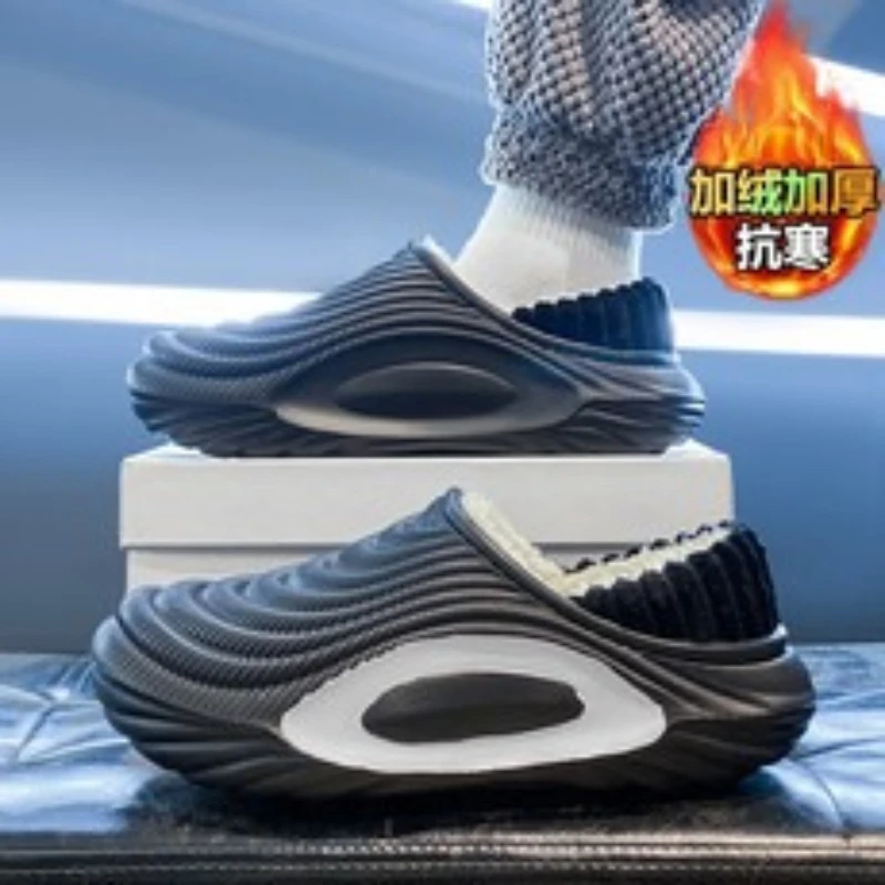 Водонепроницаемые зимние тапочки, нескользящие садовые сабо на пушистой флисовой подкладке для женщин и мужчин, теплая домашняя обувь для дома и улицы, нескользящая подошва
Водонепроницаемые зимние тапочки, нескользящие садовые сабо на пушистой флисовой подкладке для женщин и мужчин, теплая домашняя обувь для дома и улицы, нескользящая подошва