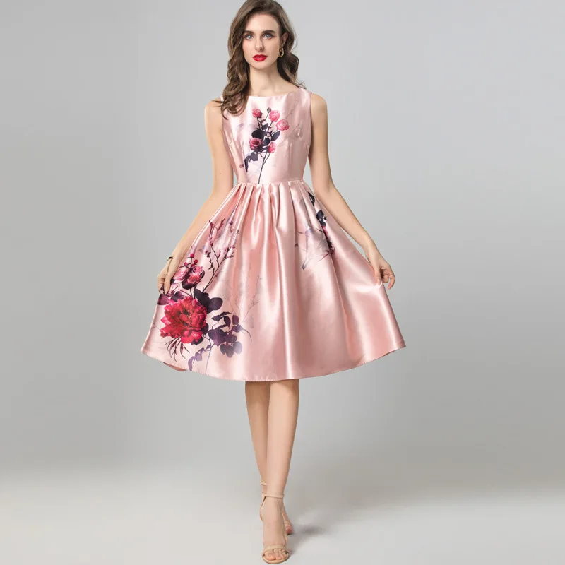 Princess Lady Dresses 2025 Spring Summer Designer Fashion Clothes Women Charming Floral Prints Sleeveless Pink Yellow Dress XXL
Princess Lady Dresses 2025 Spring Summer Designer Fashion Clothes Women Charming Floral Prints Sleeveless Pink Yellow Dress XXL