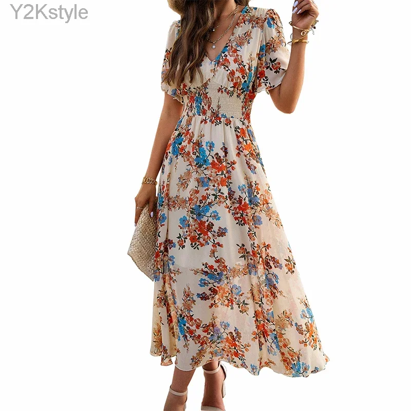 High Quality Women 2024 Spring Summer Vacation Leisure Ruffle Edge Printed V-neck Lace Dress Vestido Mini Dress Sexy Maxi
High Quality Women 2024 Spring Summer Vacation Leisure Ruffle Edge Printed V-neck Lace Dress Vestido Mini Dress Sexy Maxi