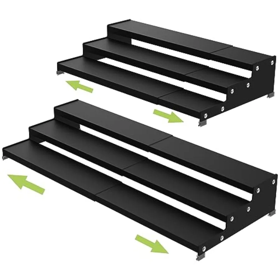 Spice Rack Organizer for Cabinet: 3-Tier Expandable Spices Storage in Black, Ideal for Kitchen Cabinets, Cupboard, Pantry Count
Spice Rack Organizer for Cabinet: 3-Tier Expandable Spices Storage in Black, Ideal for Kitchen Cabinets, Cupboard, Pantry Count