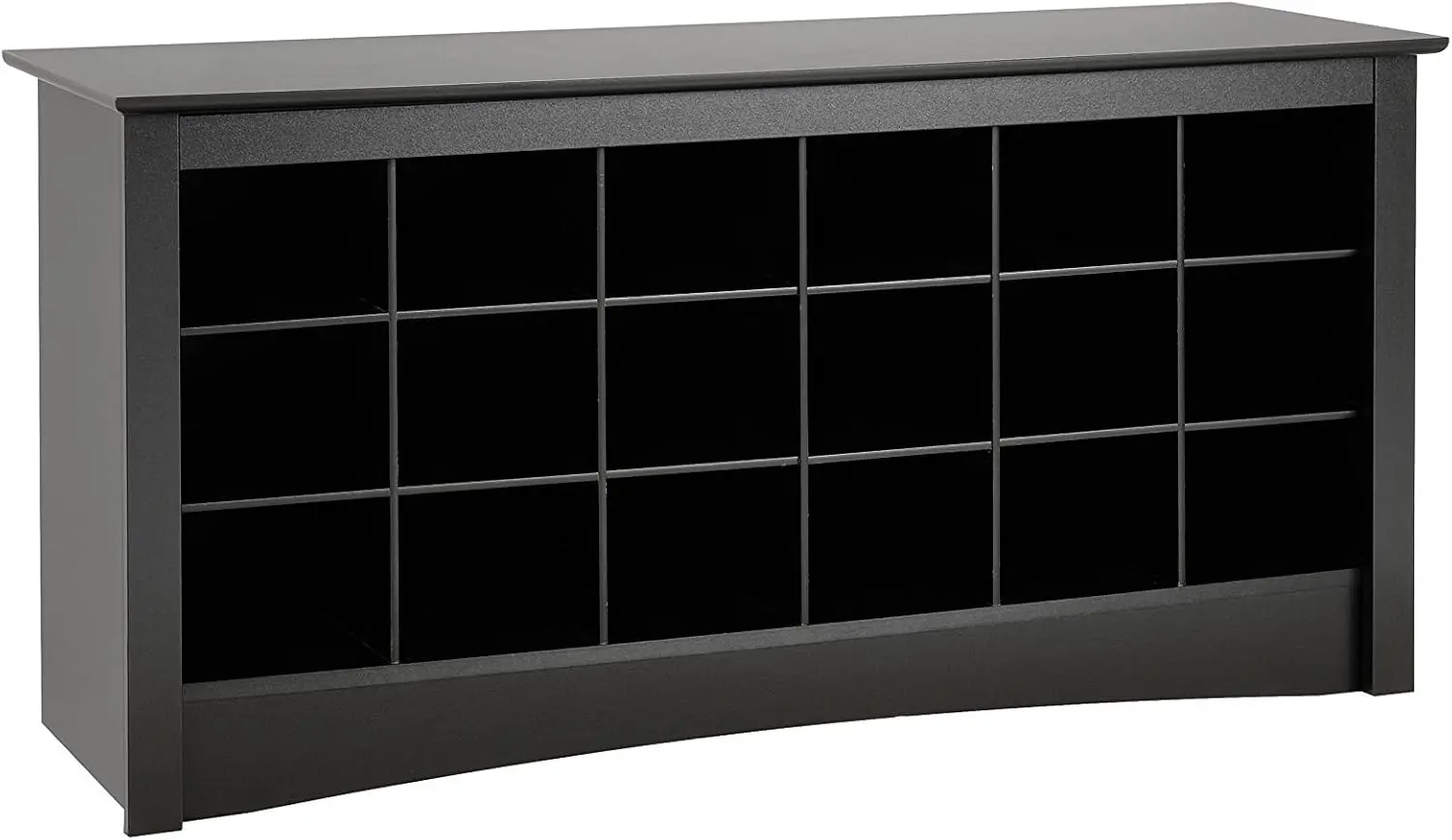 Prepac Black Shoe Cabinet, Entryway Bench, Mud Room Organization and Storage Bench with 18 Shoe Cubbies 16"D x 48"W x 24"H
Prepac Black Shoe Cabinet, Entryway Bench, Mud Room Organization and Storage Bench with 18 Shoe Cubbies 16"D x 48"W x 24"H