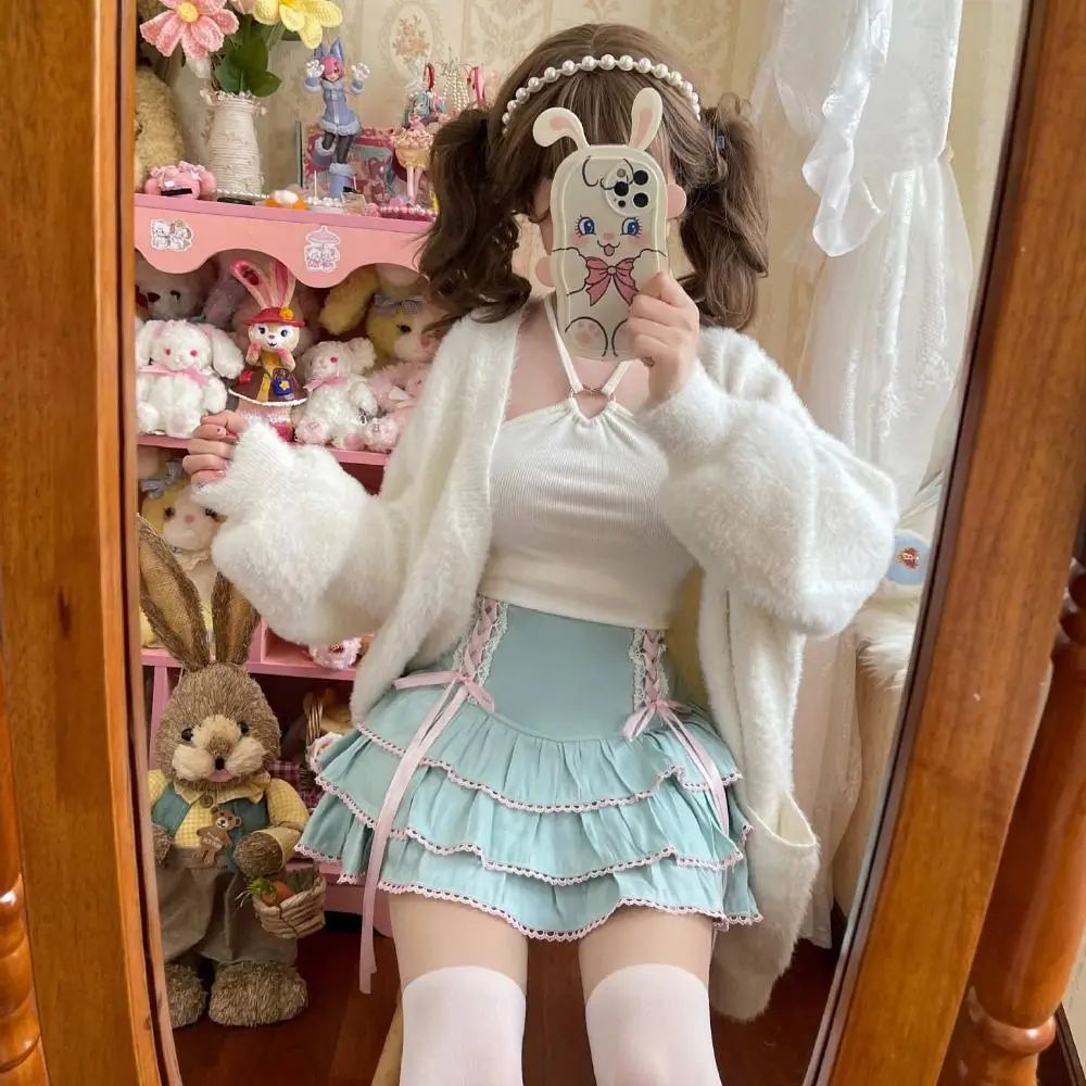 Kawaii Harajuku Mini Skirts High Waist Fairy Y2k Tiered Skirt Elastic Band Aesthetic Cute Cake Lace Pleated Skirts Women Girl
Kawaii Harajuku Mini Skirts High Waist Fairy Y2k Tiered Skirt Elastic Band Aesthetic Cute Cake Lace Pleated Skirts Women Girl