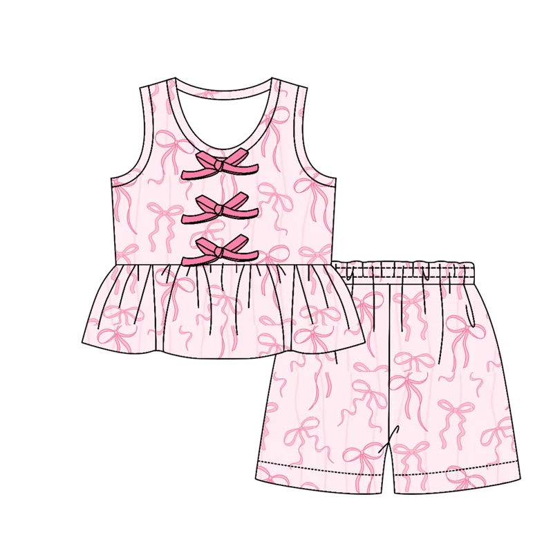 Girls Peplum Top & Shorts Set Bow Decor Tank Top with Cute Bow & Floral Print Ruffle Hem Casual Summer Toddler Outfit
Girls Peplum Top & Shorts Set Bow Decor Tank Top with Cute Bow & Floral Print Ruffle Hem Casual Summer Toddler Outfit