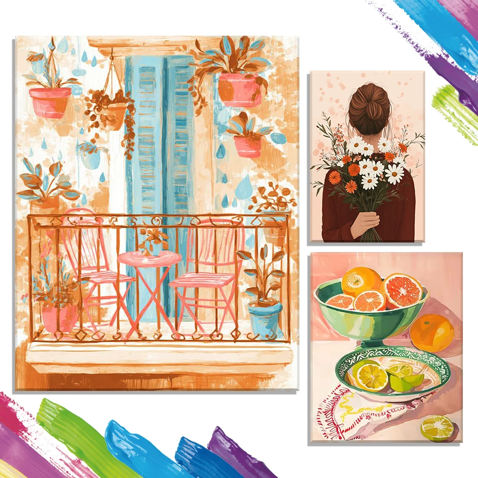 GATYZTORY Canvas Painting By Numbers Simple hand drawing Acrylic Paints Markers By Numbers Handiwork Diy Set Bedroom Decoration
GATYZTORY Canvas Painting By Numbers Simple hand drawing Acrylic Paints Markers By Numbers Handiwork Diy Set Bedroom Decoration