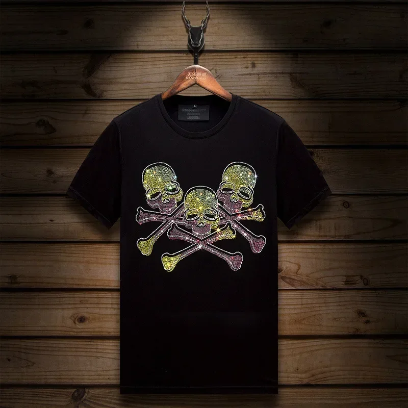2024 Skulls Rhinestones T Shirts Men Summer Clothes Fashion Streetwear O Neck Short Sleeve Thin Cool Elastic Cotton T-shirts Man
2024 Skulls Rhinestones T Shirts Men Summer Clothes Fashion Streetwear O Neck Short Sleeve Thin Cool Elastic Cotton T-shirts Man