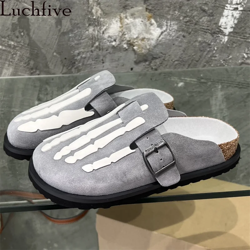 Suede Leather Round Toe loafers Flat Slippers Women Thick Bottom Punk Slippers 35-45 Plus Size Fashion Causal Mules Slippers Men
Suede Leather Round Toe loafers Flat Slippers Women Thick Bottom Punk Slippers 35-45 Plus Size Fashion Causal Mules Slippers Men