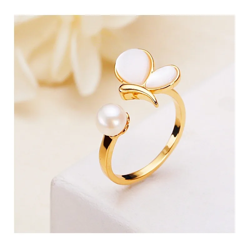 Jewelry Shell Inlaid Ring Opening Adjustable Exquisite Fashion Light Luxury Freshwater Pearl Ring Women
Jewelry Shell Inlaid Ring Opening Adjustable Exquisite Fashion Light Luxury Freshwater Pearl Ring Women
