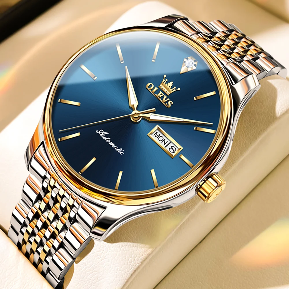 OLEVS Men's Automatic Mechanical Watch Sport Men Watches Top Brand Luxury Full Steel Waterproof Male Wristwatch Reloj Hombre
OLEVS Men's Automatic Mechanical Watch Sport Men Watches Top Brand Luxury Full Steel Waterproof Male Wristwatch Reloj Hombre