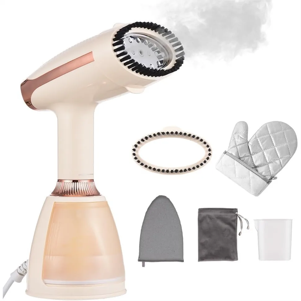 Handheld Steamer for Clothes 1500W 20s Heatup Fabric Wrinkles Remover Portable Garment Steamer with 280ml Tank and Fabric Brush
Handheld Steamer for Clothes 1500W 20s Heatup Fabric Wrinkles Remover Portable Garment Steamer with 280ml Tank and Fabric Brush