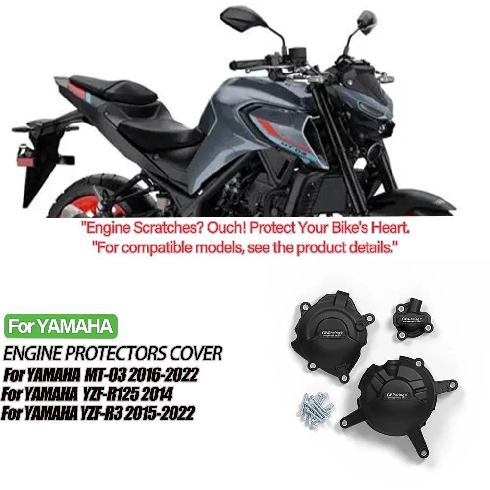 R3 Motorcycle Accessories Engine Cover Set Case For YAMAHA MT-03 MT03 2016-2022 YZF R3 2015-2022
R3 Motorcycle Accessories Engine Cover Set Case For YAMAHA MT-03 MT03 2016-2022 YZF R3 2015-2022