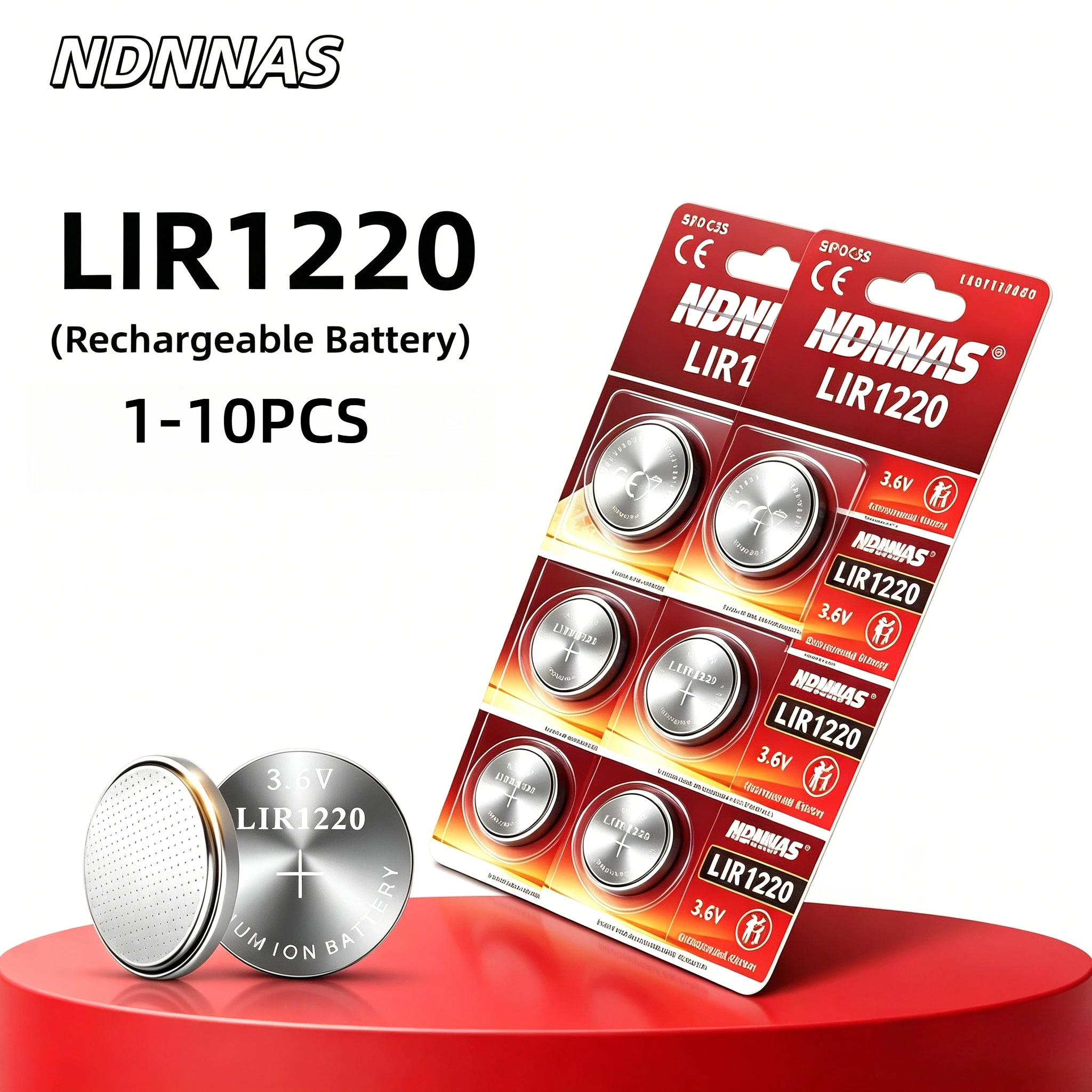 1-10PCS LIR1220 3.6V Rechargeable Coin Cell Patch Transposon New Original Lithium-ion Button Battery Replaces CR1220 ML1220
1-10PCS LIR1220 3.6V Rechargeable Coin Cell Patch Transposon New Original Lithium-ion Button Battery Replaces CR1220 ML1220