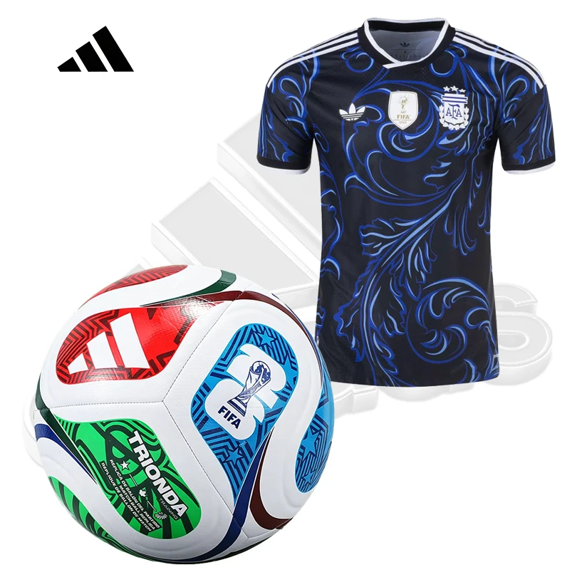 Adidas Argentina 2026 World Cup Away Fan Jersey + Trionda FIFA World Cup 2026 Training Soccer Ball JM8395+JD8032
Adidas Argentina 2026 World Cup Away Fan Jersey + Trionda FIFA World Cup 2026 Training Soccer Ball JM8395+JD8032