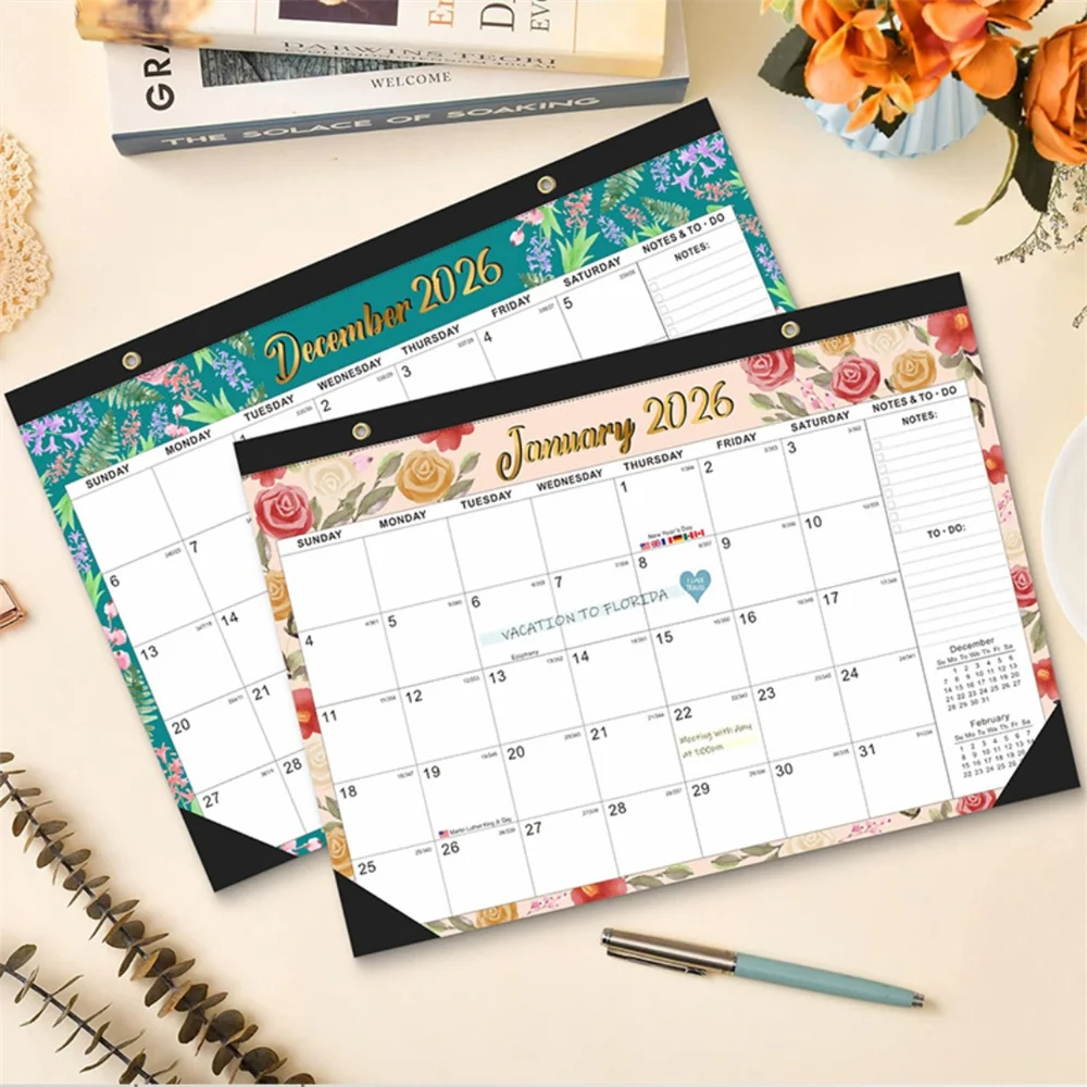 25-26 Year Colorful Wall Calendar Simple Desktop Calendar 18-Month English Calendar Jul 2025 - Dec 2026 For Home School
25-26 Year Colorful Wall Calendar Simple Desktop Calendar 18-Month English Calendar Jul 2025 - Dec 2026 For Home School