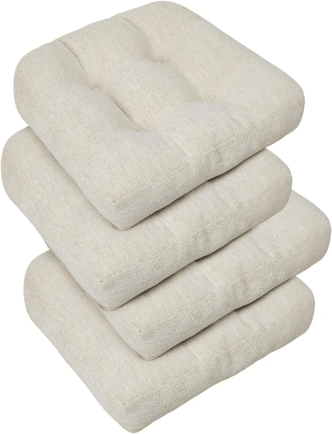 Tufted Dining Chair Cushions 4-Pack with Non-Slip Bottom, U-Shaped Kitchen Seat Pads, 17x17x4 Inches
Tufted Dining Chair Cushions 4-Pack with Non-Slip Bottom, U-Shaped Kitchen Seat Pads, 17x17x4 Inches
