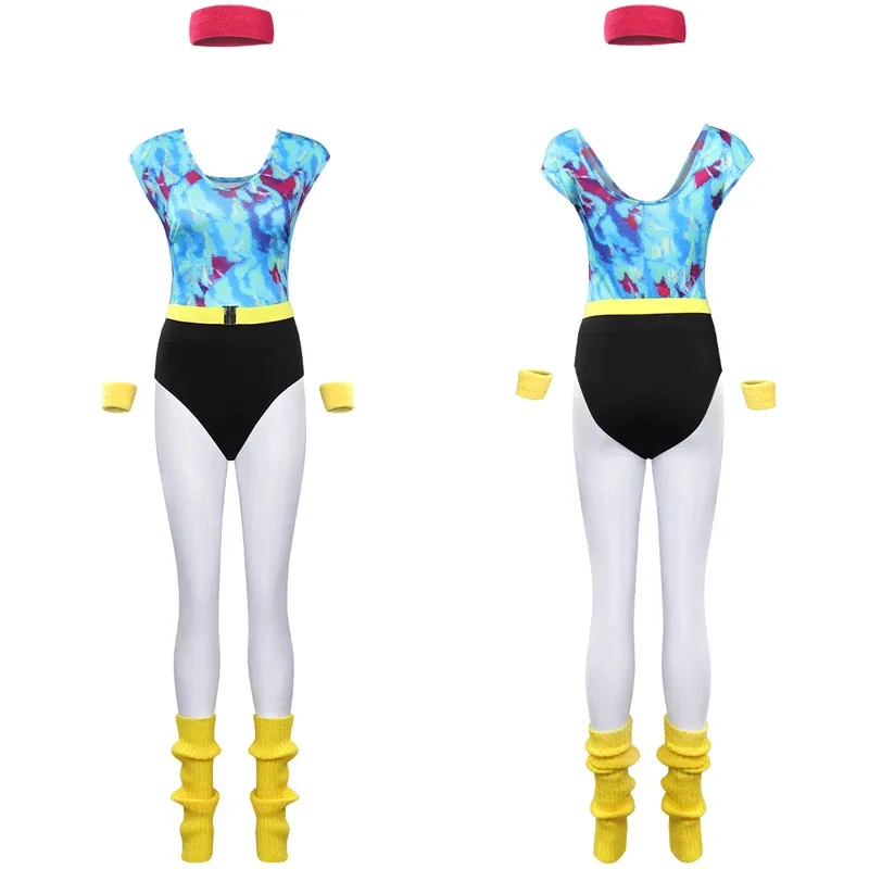 Sky02 6Pcs/set Adult Retro 80s Hippie Disco Cosplay Costume Women Jumpsuit Headband Sportwear Outfits Halloween Carnival Pa88Ji
Sky02 6Pcs/set Adult Retro 80s Hippie Disco Cosplay Costume Women Jumpsuit Headband Sportwear Outfits Halloween Carnival Pa88Ji