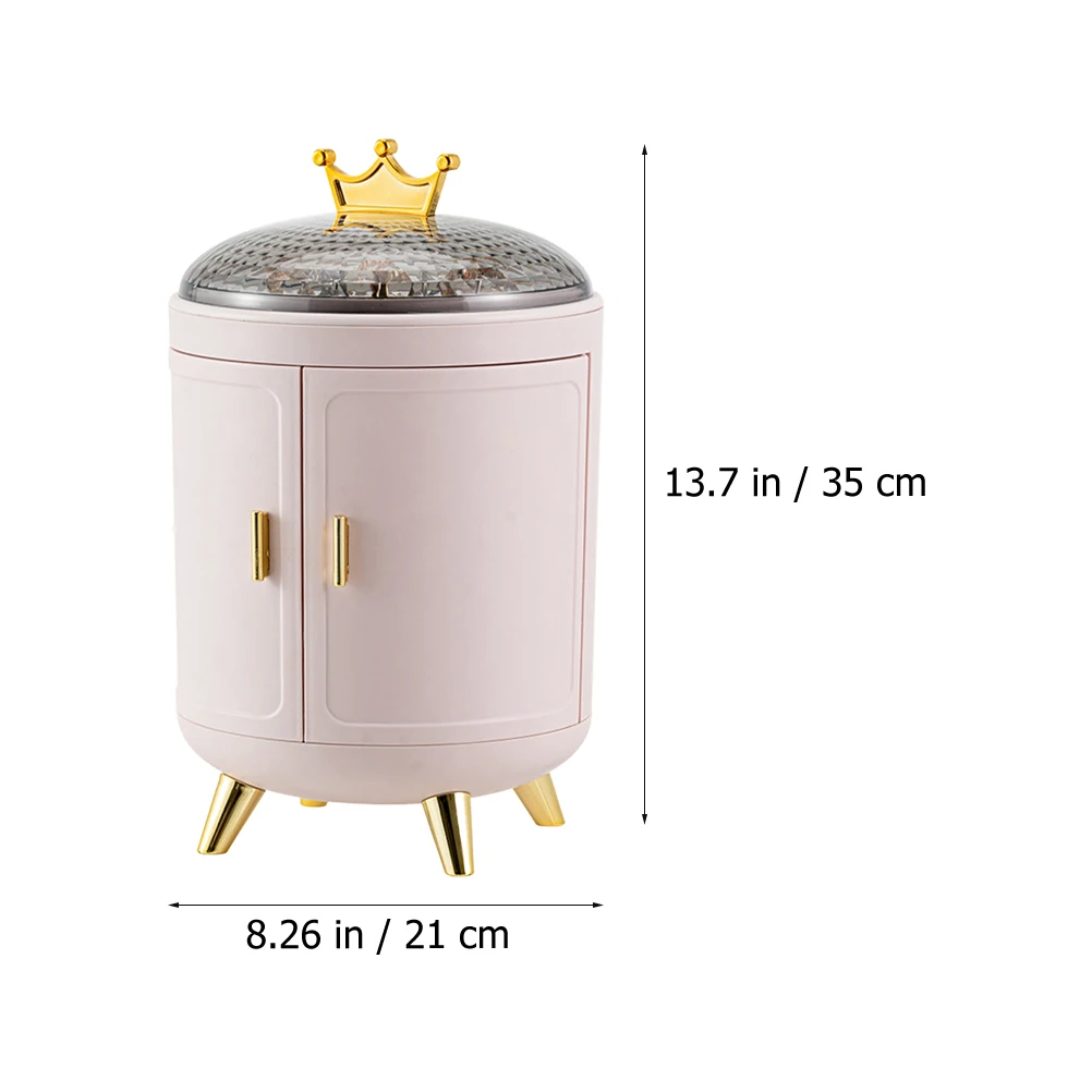 Rotating Jewelry Box Decoration Tabletop Cylindrical Earring Container Storage Desktop Pp Delicate Case
Rotating Jewelry Box Decoration Tabletop Cylindrical Earring Container Storage Desktop Pp Delicate Case